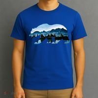 Bear Vintage National Park Bear Wildlife Mountains  T-Shirt thumb 3