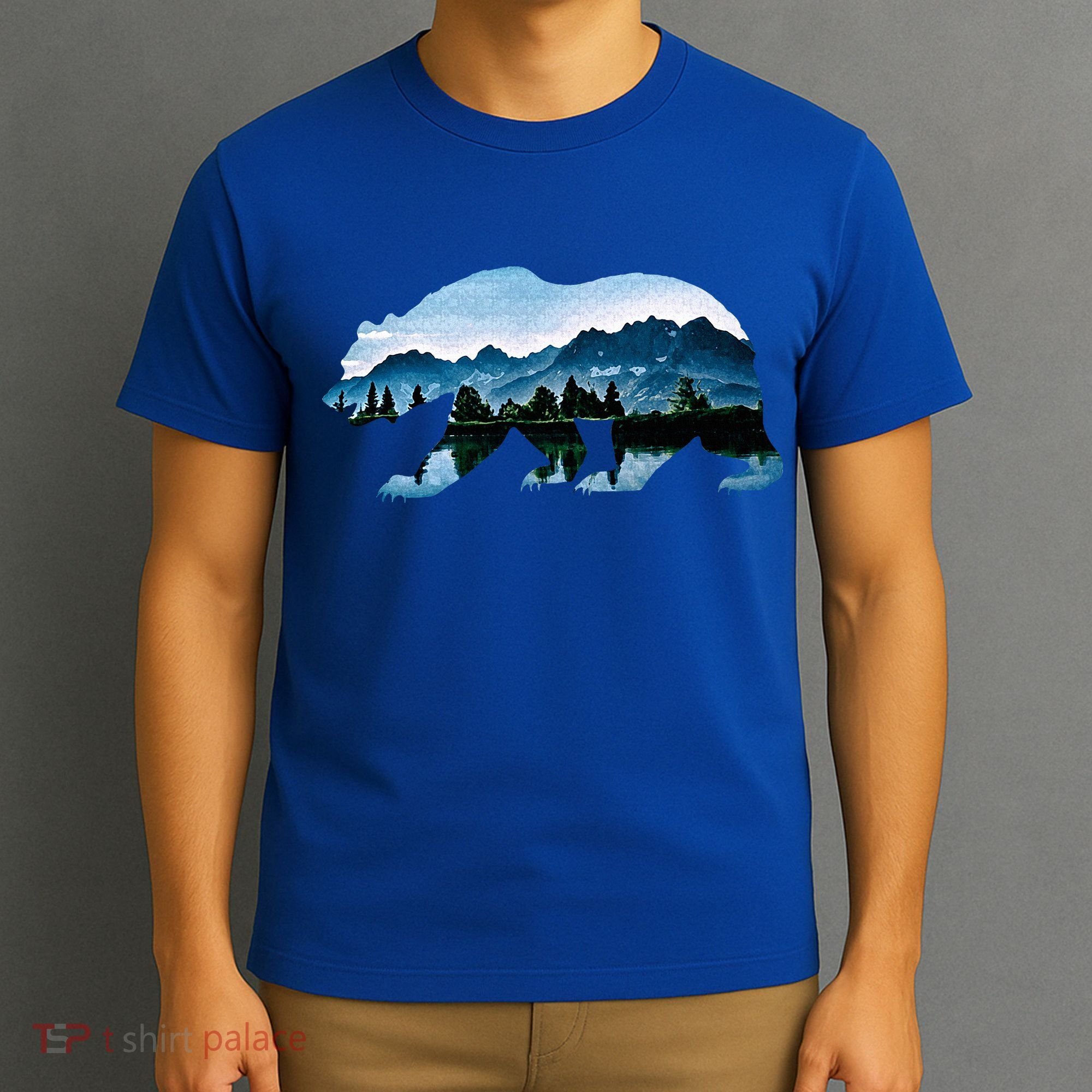 Bear Vintage National Park Bear Wildlife Mountains  T-Shirt