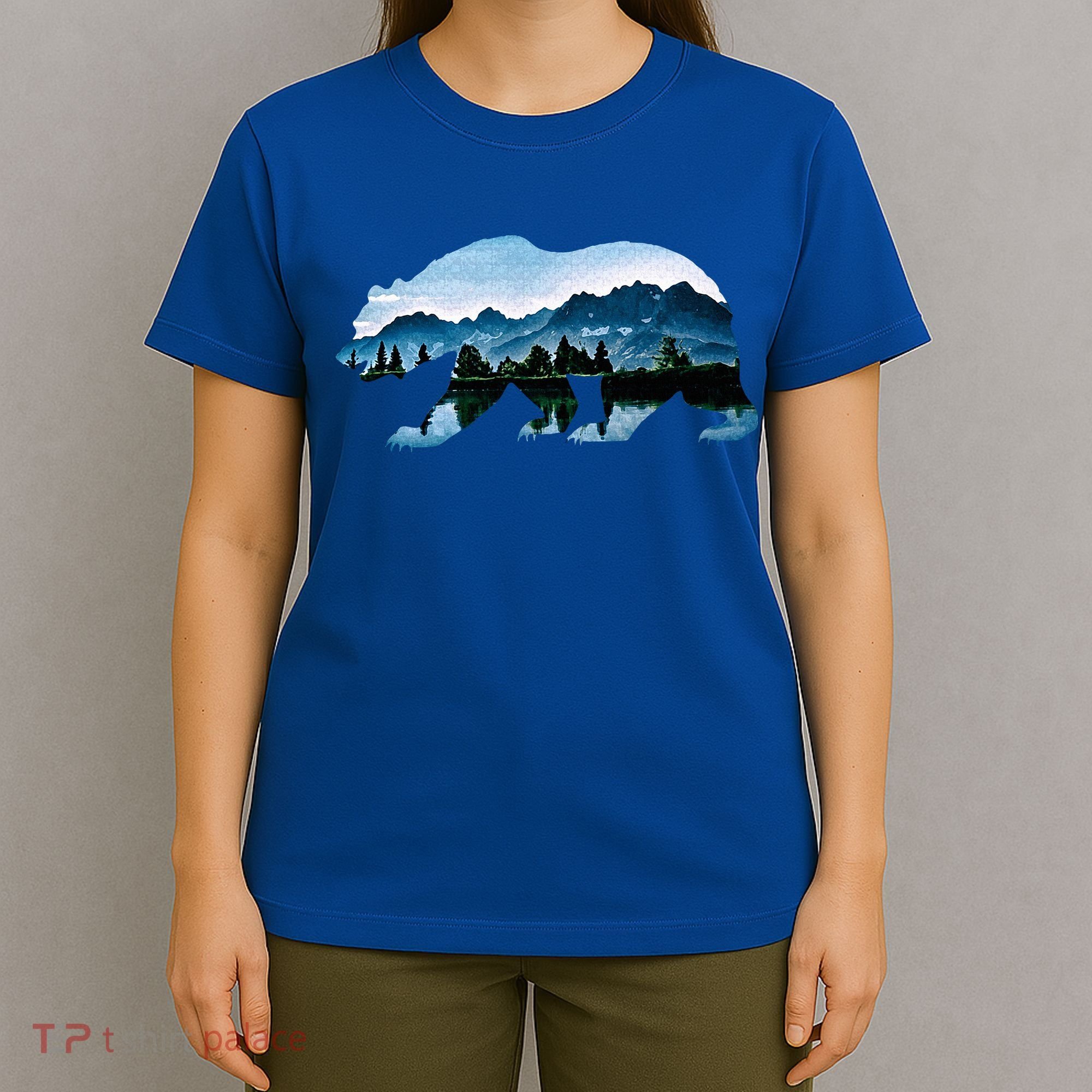Bear Vintage National Park Bear Wildlife Mountains  T-Shirt