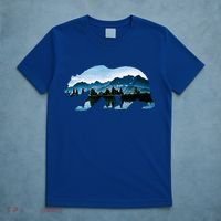 Bear Vintage National Park Bear Wildlife Mountains  T-Shirt thumb 5