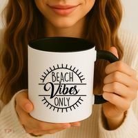 Beach Vibes Only Vacation Travel Coffee Mug thumb 3