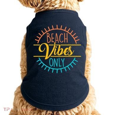 Beach Vibes Only Vacation Travel Doggie Tank