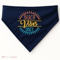 Beach Vibes Only Vacation Travel USA-Made Doggie Bandana thumb 0