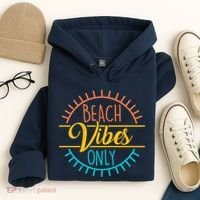 Beach Vibes Only Vacation Travel Hoodie thumb 4