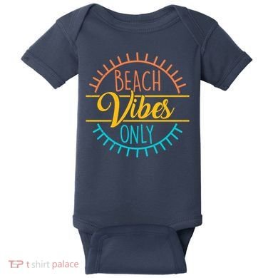 Beach Vibes Only Vacation Travel Baby Bodysuit