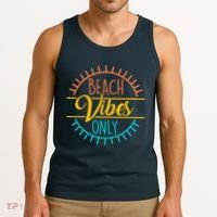 Beach Vibes Only Vacation Travel Tank Top thumb 3