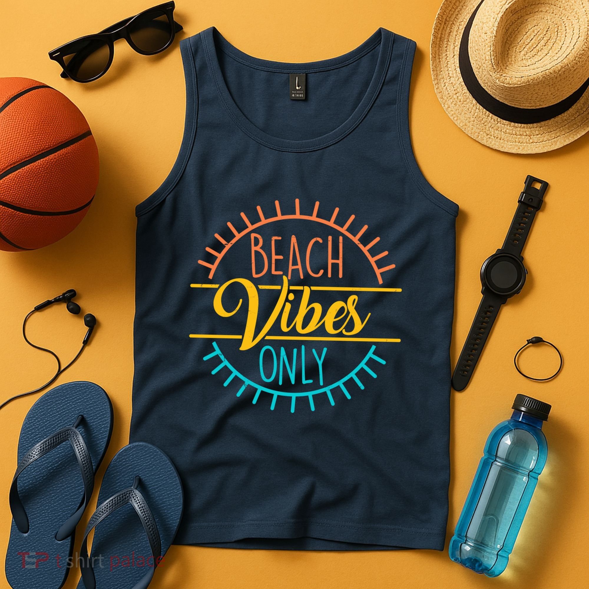Beach Vibes Only Vacation Travel Tank Top