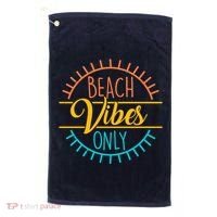 Beach Vibes Only Vacation Travel Golf Towel thumb 0