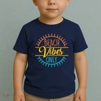 Beach Vibes Only Vacation Travel Toddler T-Shirt thumb 2