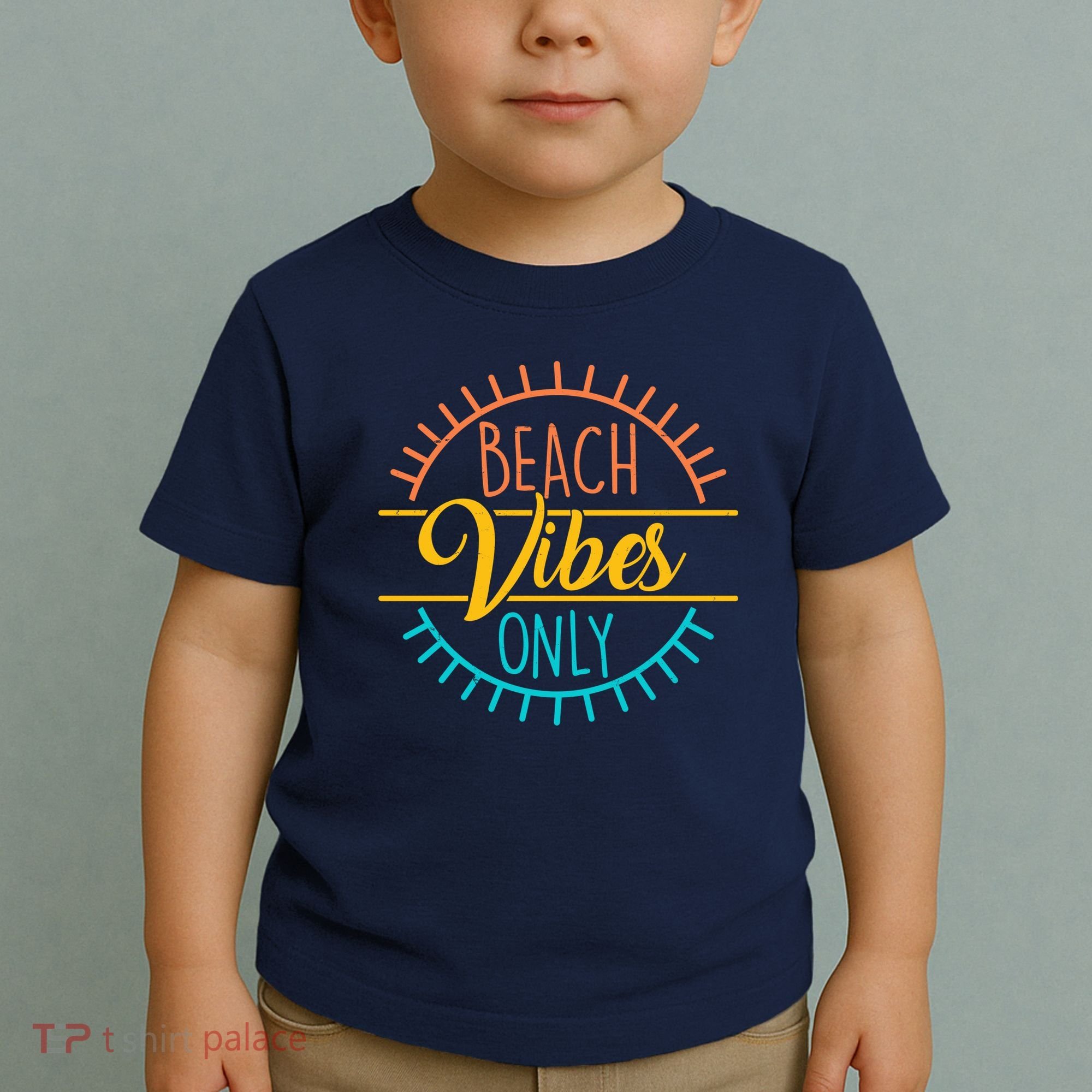 Beach Vibes Only Vacation Travel Toddler T-Shirt