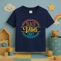 Beach Vibes Only Vacation Travel Toddler T-Shirt thumb 3