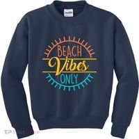 Beach Vibes Only Vacation Travel Kids Sweatshirt thumb 0