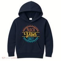 Beach Vibes Only Vacation Travel Kids Hoodie thumb 0