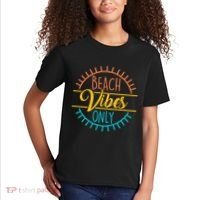 Beach Vibes Only Vacation Travel Kids T-Shirt thumb 2
