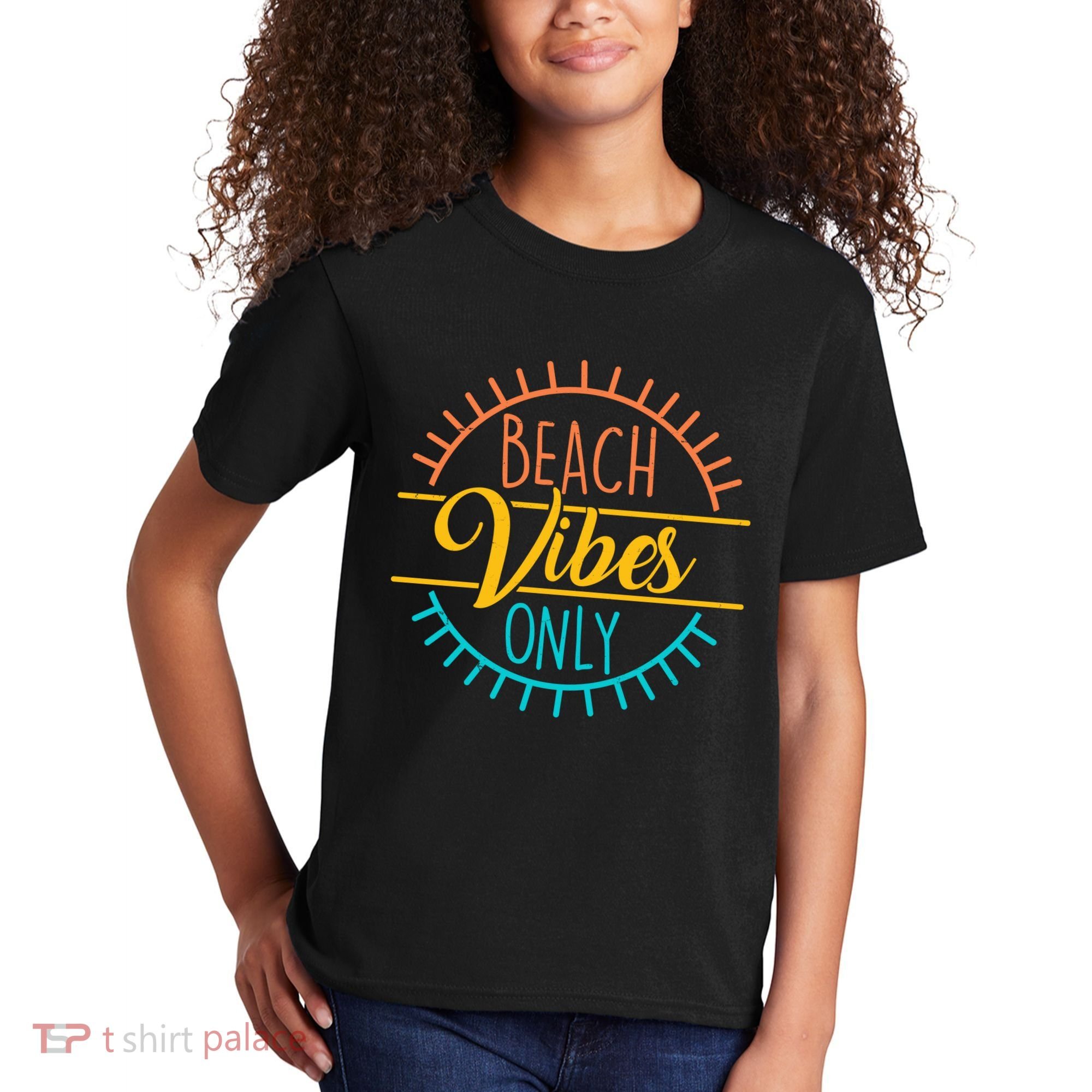 Beach Vibes Only Vacation Travel Kids T-Shirt