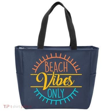 Beach Vibes Only Vacation Travel Tote Bag