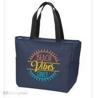 Beach Vibes Only Vacation Travel Tote Bag thumb 3