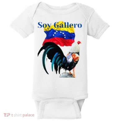 Beautiful Venezuela Rooster Design Soy Gallero Baby Bodysuit