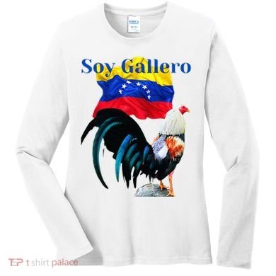 Beautiful Venezuela Rooster Design Soy Gallero Women's Long Sleeve Shirt