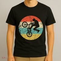 Bmx Vintage Retro Bmx Bike Rider T-Shirt thumb 3