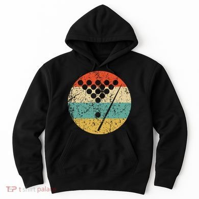 Billiards Vintage Retro Pool Hoodie