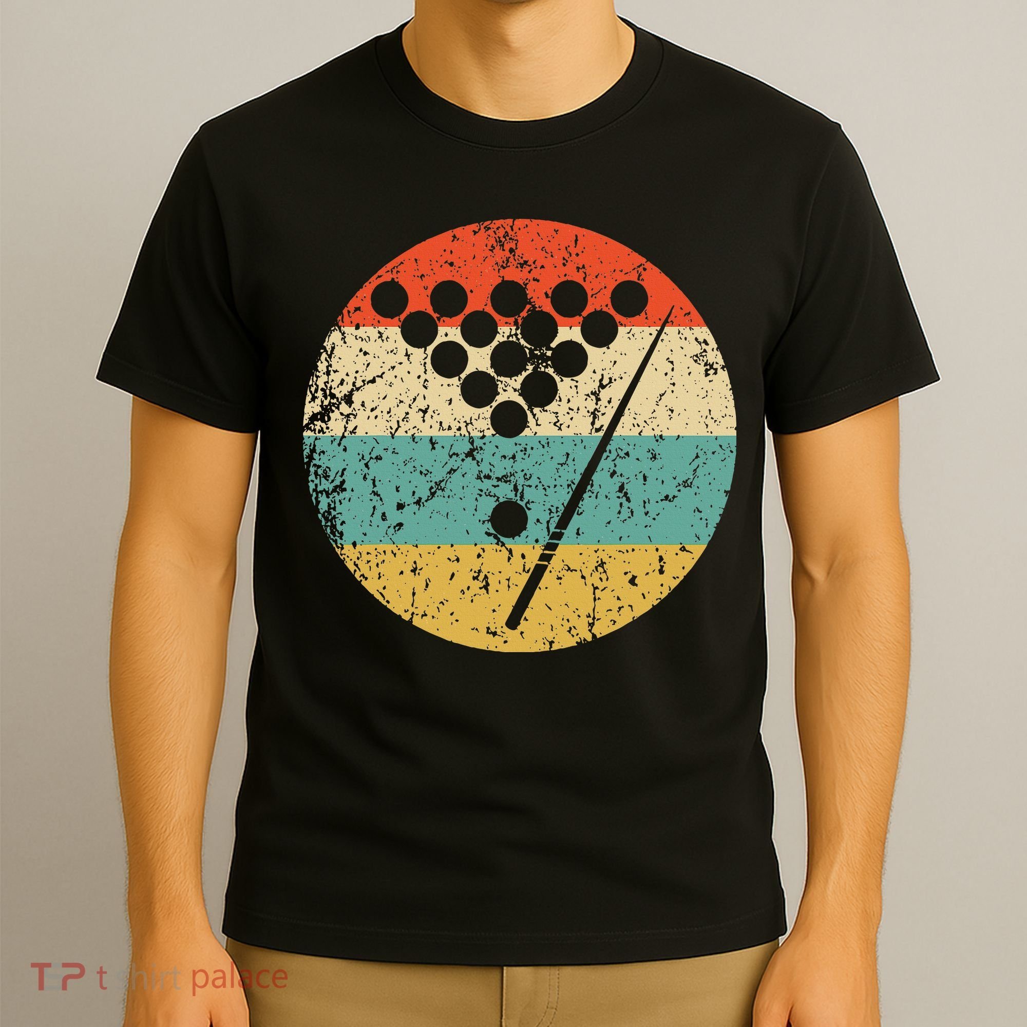 Billiards Vintage Retro Pool T-Shirt