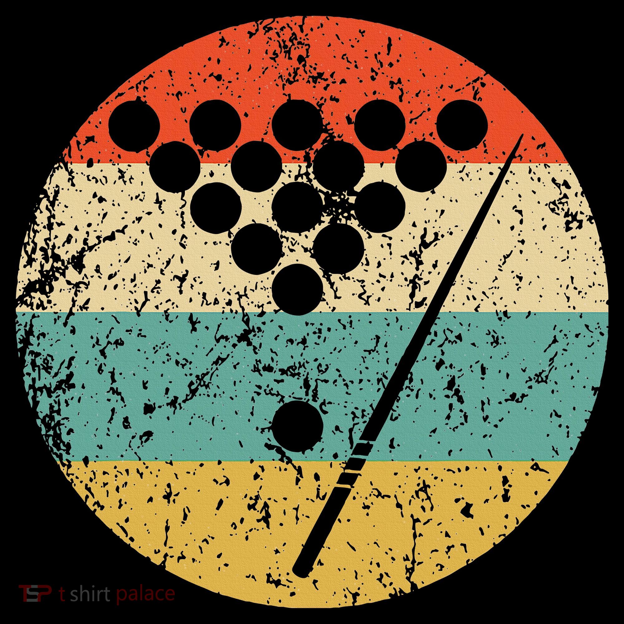 Billiards Vintage Retro Pool T-Shirt