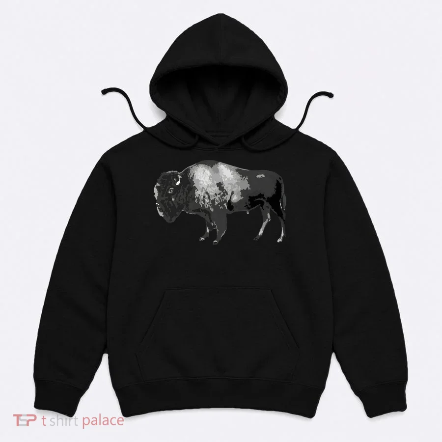 Buffalo Vintage Retro American Bison Hoodie