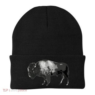 Buffalo Vintage Retro American Bison Beanie