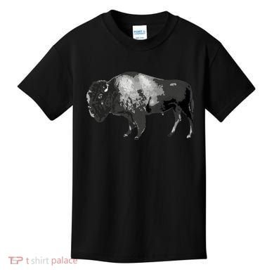 Buffalo Vintage Retro American Bison Kids T-Shirt