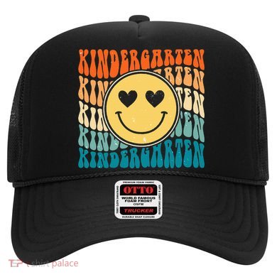 Boho Vintage Retro Groovy Smile Kindergarten Teacher Hat