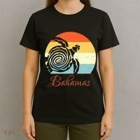 Bahamas Vintage Retro Throwback Sea Turtle Vacation T-Shirt thumb 4