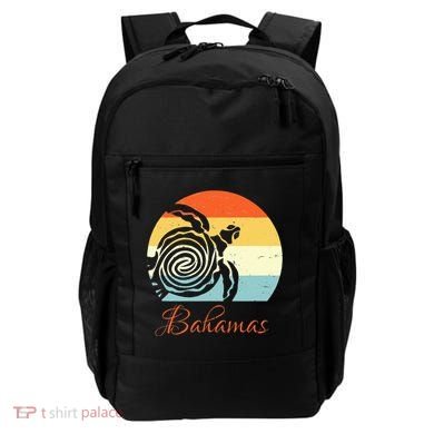 Bahamas Vintage Retro Throwback Sea Turtle Vacation Backpack