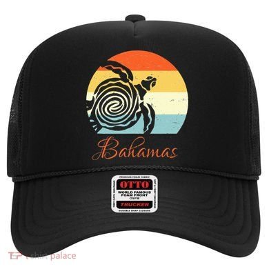 Bahamas Vintage Retro Throwback Sea Turtle Vacation Hat