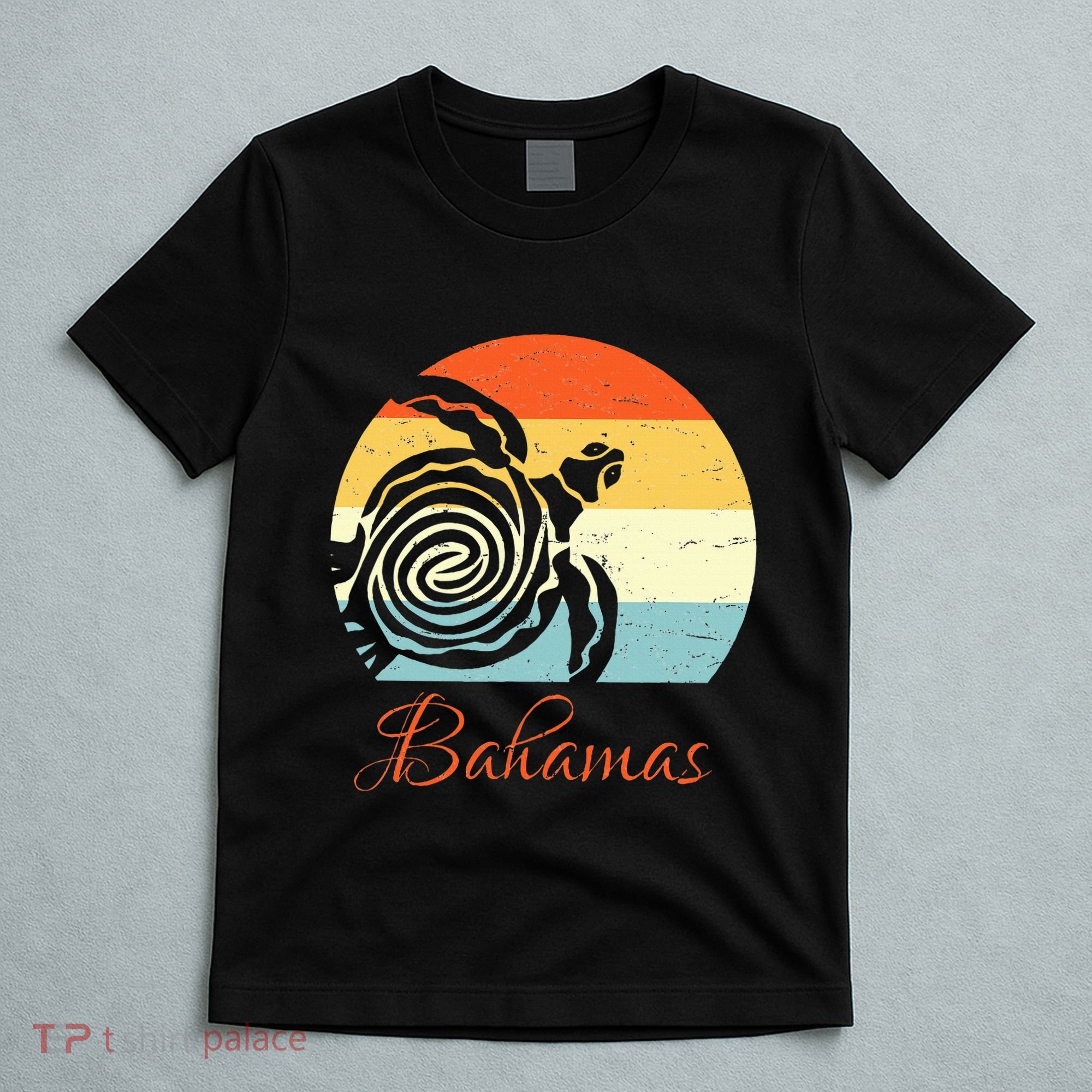 Bahamas Vintage Retro Throwback Sea Turtle T-Shirt