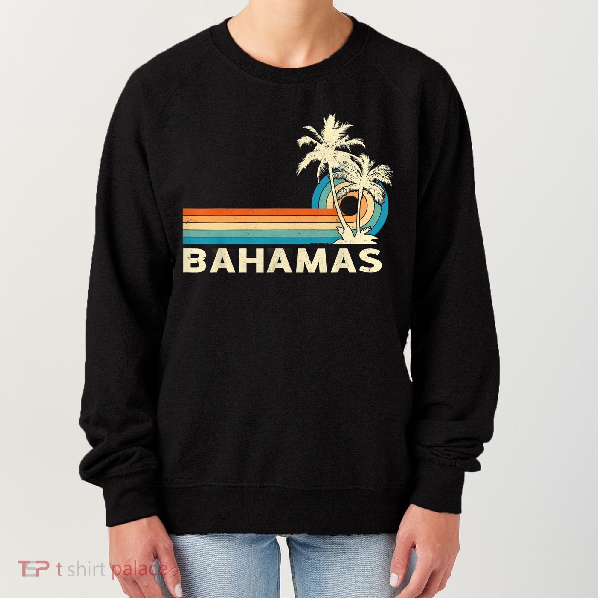 Bahamas Vacation Retro 80s Beach Souvenir Women's Sweatshirt