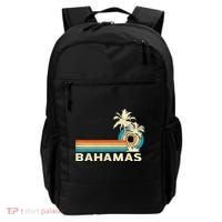Bahamas Vacation Retro 80s Beach Souvenir Backpack thumb 0
