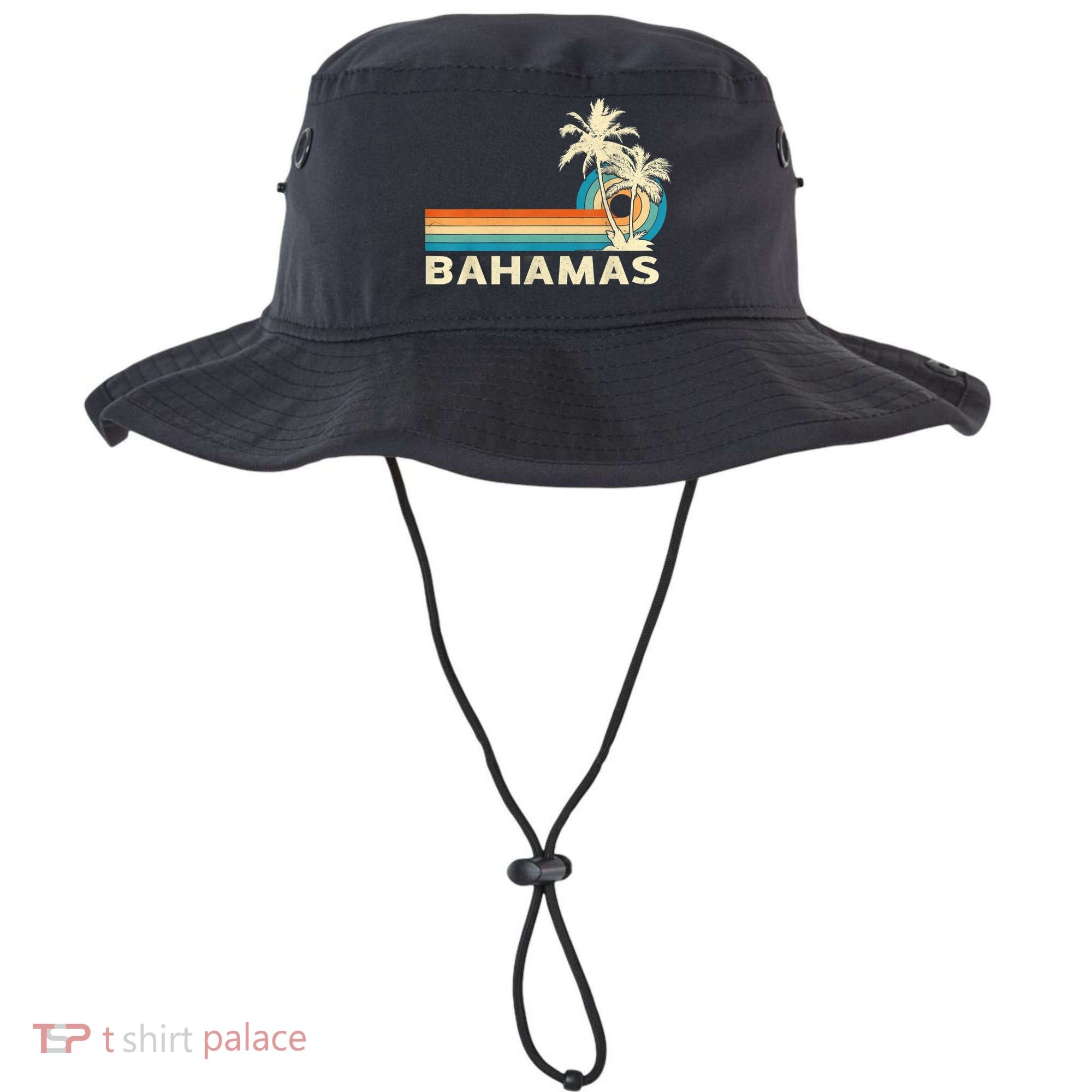 Bahamas Vacation Retro 80s Beach Souvenir Bucket Hat