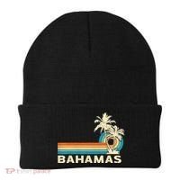 Bahamas Vacation Retro 80s Beach Souvenir Beanie thumb 0