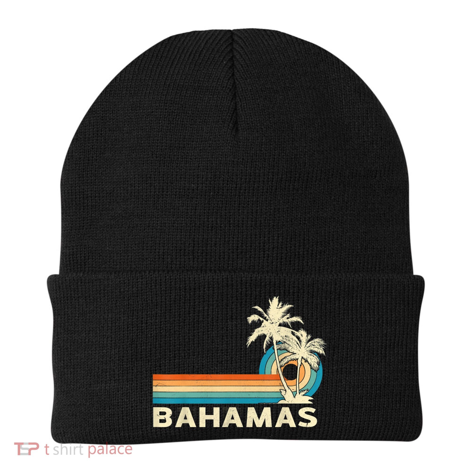 Bahamas Vacation Retro 80s Beach Souvenir Beanie
