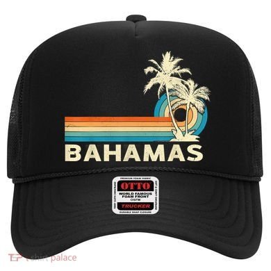 Bahamas Vacation Retro 80s Beach Souvenir Hat