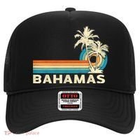Bahamas Vacation Retro 80s Beach Souvenir Hat thumb 0