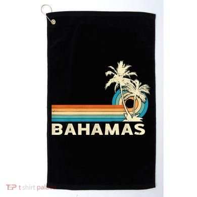 Bahamas Vacation Retro 80s Beach Souvenir Golf Towel