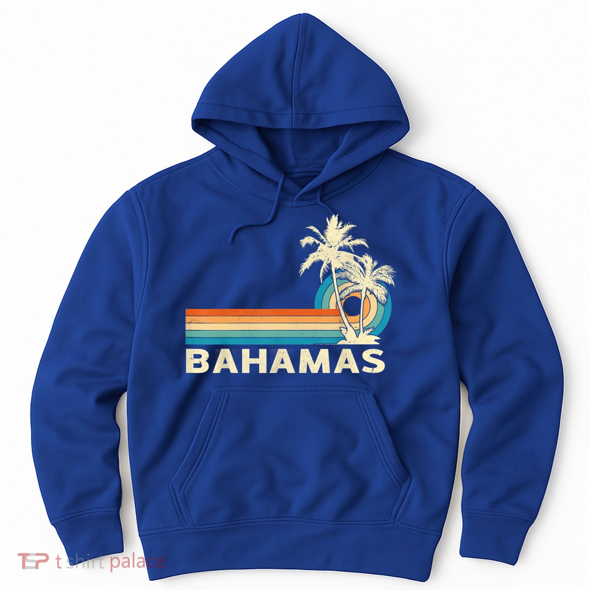Bahamas Vacation Retro 80s Beach Souvenir Hoodie