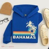 Bahamas Vacation Retro 80s Beach Souvenir Hoodie thumb 4