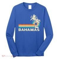 Bahamas Vacation Retro 80s Beach Souvenir Long Sleeve Shirt thumb 0
