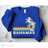Bahamas Vacation Retro 80s Beach Souvenir Sweatshirt thumb 2