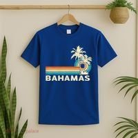 Bahamas Vacation Retro 80s Beach Souvenir T-Shirt thumb 2