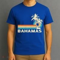 Bahamas Vacation Retro 80s Beach Souvenir T-Shirt thumb 3