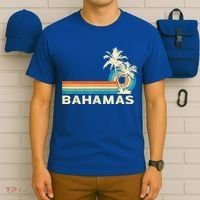 Bahamas Vacation Retro 80s Beach Souvenir T-Shirt thumb 6